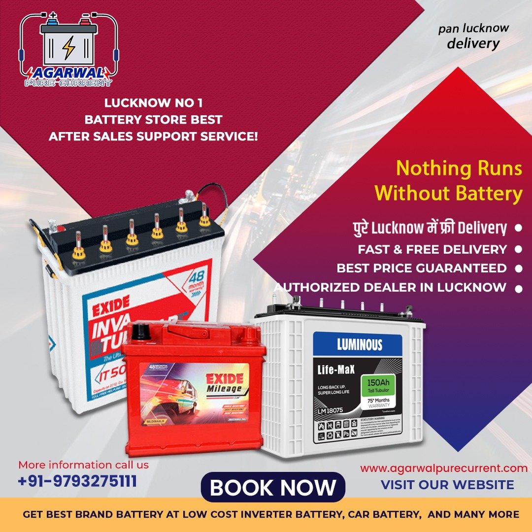 Best Exide Inverter Battery Shop in Aliganj