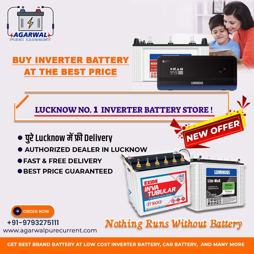 Best Exide Inverter Battery Shop in Transport Nagar Lucknow